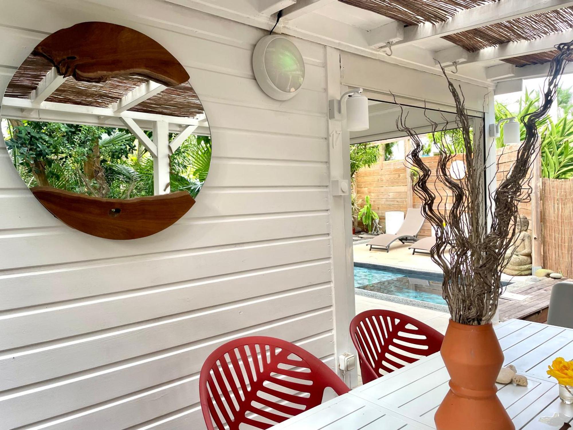 17 Les Palmes - Maison De Charme - Piscine Privee Et Acces Plage Сен-Ан Екстериор снимка